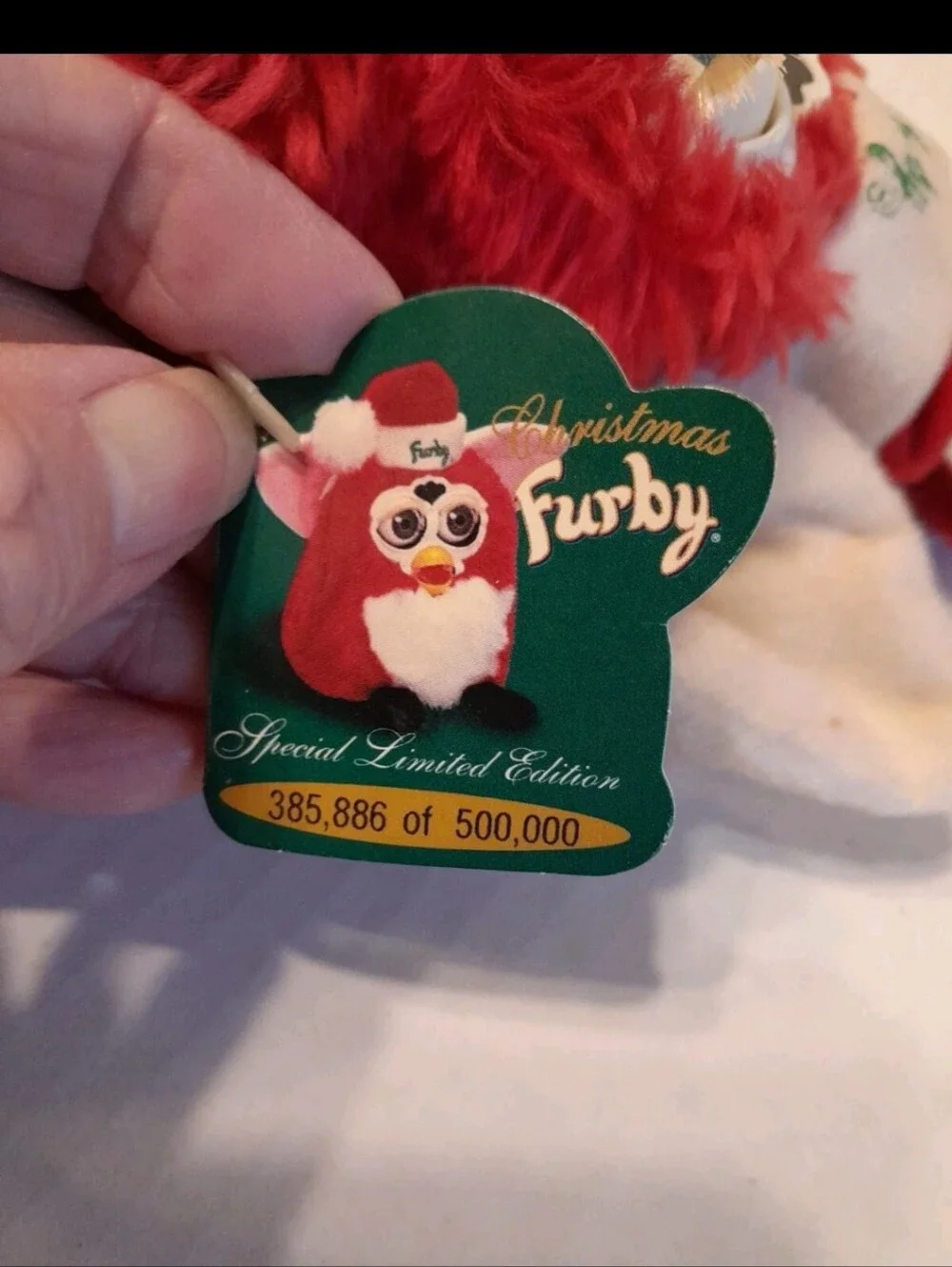 Red and Cream Plush Electronic Toy Furby.